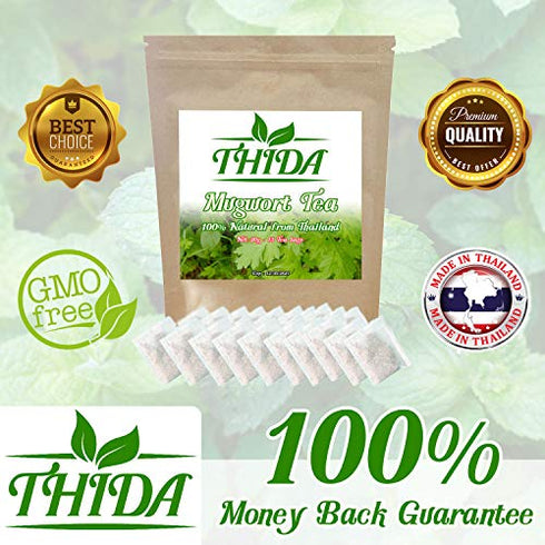 Mugwort Tea 15 Bags | Asian Herb Tea Mugwort Leaves Supply From Thailand