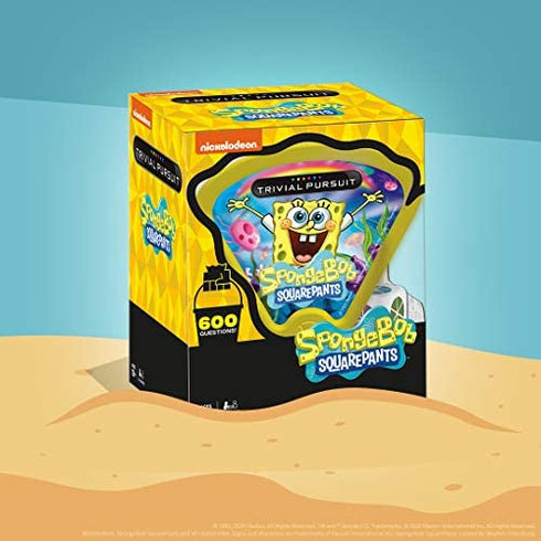 Trivial Pursuit Spongebob Squarepants Quickplay Edition | Trivia Game Questions from Nickelodeon's Spongebob Squarepants | 600 Questions & Die in Travel Container | Officially Licensed Spongebob Game