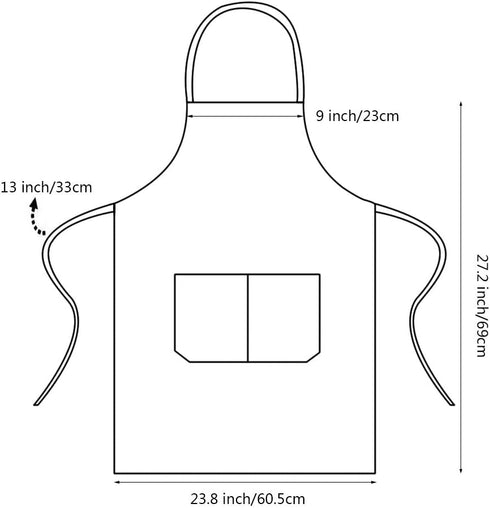 Fengek 8 Pcs Bib Apron for Unisex Colorful Kitchen Apron Bulk with 2 Roomy Pockets for Kitchen BBQ Painting Baking