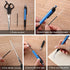 100 Pieces Ink Pen Refills Replaceable 0.7mm Ballpoint Pen Refills 4.2inch Blue Black Ink Refills Smooth Writing Pen Refills for Retractable Pens Office School Supplies (Black Blue)