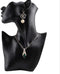 xiangshang shangmao Jewelry Necklace Earring Watch Head Bust Stand Mannequin Holder Display Rack Black