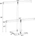 Okllen 2 Pack 2 Tier Acrylic Bracelet Holder, T-bar Clear Jewelry Display Stand, Necklace Storage Tower Jewelry Hanging Organizer for Bangle, Watch, Pendant, Headband Scrunchy, 9.5" W x 10" H