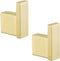 RANDOM Gold Towel Hooks, Coat Robe Clothes Hook for Bathroom Kitchen Garage Wall Mounted (2 Pack ), SUS 304 Stainless Steel Brushed Gold Hook,96009-8BG.