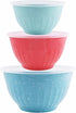 TPW Ltd The Pioneer Woman Cheerful Juliette Melamine Mixing Bowls with Lids (Set of 3 Bowls with 3 Lids) Multicolor
