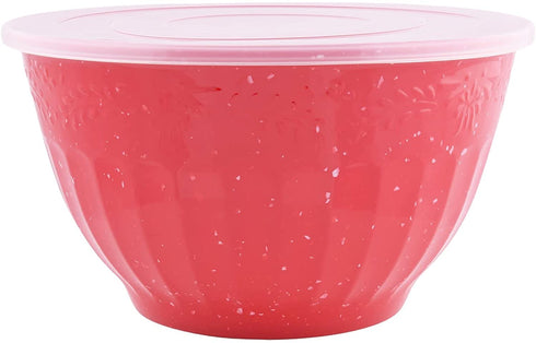 TPW Ltd The Pioneer Woman Cheerful Juliette Melamine Mixing Bowls with Lids (Set of 3 Bowls with 3 Lids) Multicolor