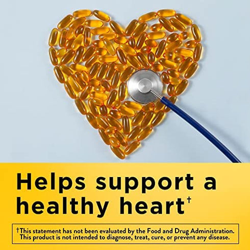 Nature Made Fish Oil 1000 mg, 250 Softgels Value Size, Omega 3 Supplement For Heart Health