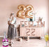 LaVenty Set of 3 FEELIN 22 Balloons 22nd Birthday Decoration FEELIN 22 Banner 22nd Birthday Supplies