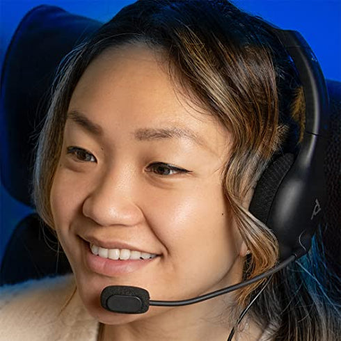 PDP LVL30 Wired Headset with Single-Sided One Ear Headphone for PlayStation, PS4, PS5 - Mac, Tablet Compatible - Noise-Cancelling Mic - Lightweight, Cool Comfort, Great for Gaming - Black