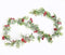 Domeal 2PCS 5.7Ft Artificial Christmas Garlands Decorative Xmas Garlands Christmas Decorations for Winter Home (Artificial Berry)