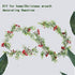 Domeal 2PCS 5.7Ft Artificial Christmas Garlands Decorative Xmas Garlands Christmas Decorations for Winter Home (Artificial Berry)