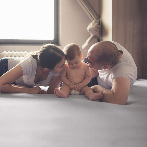 BROLEX Queen Fitted Sheet,1 Single Fitted Sheet Only,Ultra Soft Stretchy Jersey Knit,Wrinkle Free & Stay in Place,Fit Mattress Deep from 8" Up to 14",Light Grey