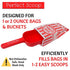 Poppy's Plastic Popcorn Scoop Bundle - 50 Bags and Plastic Popcorn Scooper, Popcorn Machine Accessories for Popcorn Bars, Movie Nights, Concessions