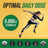 Plant-D3 Organic Vitamin D3 5000 IU - Vegan, Max Strength Sublingual Liquid D3 Drops - 200% Higher Absorption - 100% Plant-Based Cholecalciferol Form - Adjustable Dosing for All Ages (1oz Liquid)