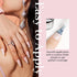 modelones Gel Nail Polish, 1 Pcs 15ml Transparent Milky White Jelly Gel Polish Set Sheer Pure White Color Nail Gel Polish Kit, Soak Off LED Salon DIY at Home Gel Nail Manicure Gift for Women Girls