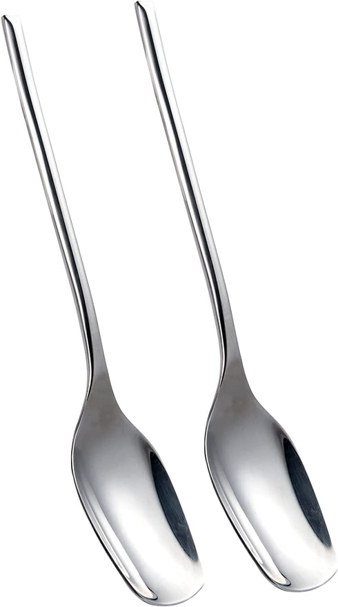 IMEEA 10-Inch Serving Spoons Salad Servers 18/10 Stainless Steel Serving Utensil Buffet Serving Spoons for Party Banquet, 2-Piece