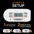 myTouchSmart Indoor Digital Plug-in Timer, 1 Outlet Polarized, 4 Programmable On/Off Buttons, Space Saving Bar Design, for Lamps, Seasonal Lighting, and Other Small Appliances, 36253, 1 Pack, White