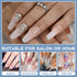 Morovan Slip Solution Poly Gel 2.5oz Nail Extension Gel Slip Solution Anti-stick Gel Solution Liquid With Brush Nail Tips Clips Crystal Cup for Poly Nail Gel Nail Art Kit Easy DIY
