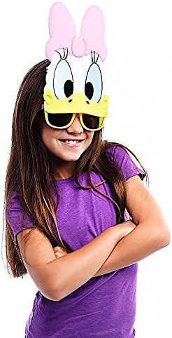 Costume Sunglasses Daisy Duck Sun-Staches Party Favors UV400 (10 inches), 8"