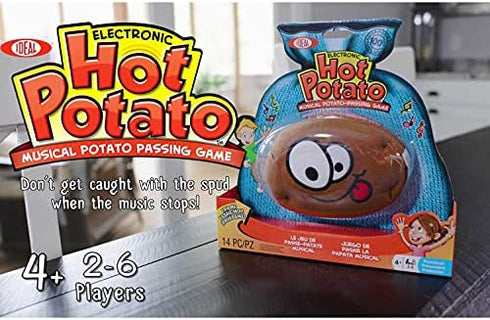 ALEX Toys Ideal Hot Potato Electronic Musical Passing Kids Party Game, Don’t Get Caught With the Spud When the Music Stops! Ages 4+, 2-6 Players, Brown