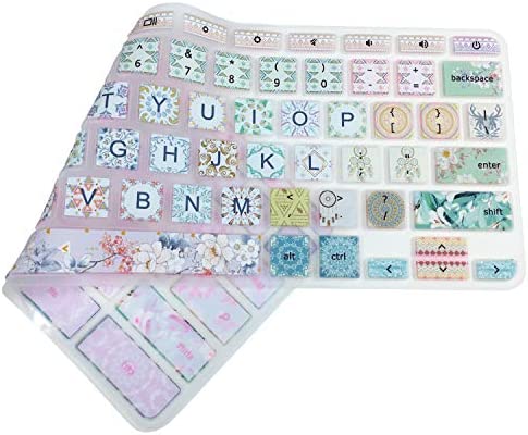 Silicon Keyboard Cover for Lenovo Chromebook C330 11.6" 2019/2018 /ChromebookFlex 11 /Chromebook N20 N21 N22 N23 100e 300e 500e 11.6"/Chromebook N42 N42-20 14 inch, Bohemian Pattern