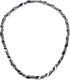 IRUMENG Mens Hematite Necklace Black, Strong Magnetic Necklace for Healing Therapy Reduce Pain in the Neck, Shoulder, and Head - 21.6 inch (55cm)