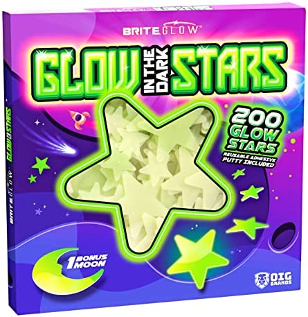 Glow In The Dark Stars with Planets & Constellation Map Includes Sticky Putty for Star Stickers I Outer Space Bright Wall Stickers I Kids Glow In the Dark Ceiling Decorations I Christmas Stocking Stuffer Gift