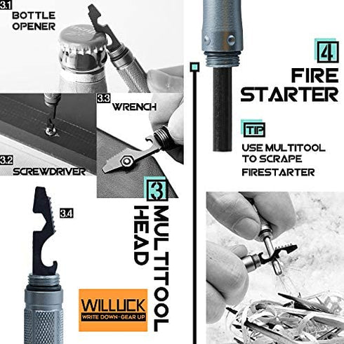 Christmas Stocking Stuffers Cool Gifts for Dad Men Husband,Tactical Pen (8-in-1),Valentines Day Anniversary Birthday Gifts Idea for Dad Boyfriend Him,Fathers Day,Gift Box