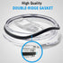 Pack of 3-20/10 oz Replacement Rubber Lid Ring, 3.3 Inch Diameter - Gasket Seals, Lid for Insulated Stainless Steel Tumblers, Cups Vacuum Effect, fit for Brands - Yeti, Ozark Trail, Beast, Black Lids