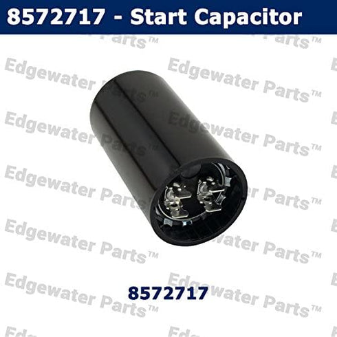 Edgewater Parts 8572717, AP6013434, PS11746660 Start Capacitor, Compatible with Kenmore, Whirlpool, Roper, Maytag, KitchenAid, Estate, Inglis, Amana and Magic Chef Washers and Combo Units