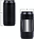 Light-Up LED Transparent Airtight Storage Jars with Herb Grinder Magnifying Viewing Jar Portable Lightweight for Easy Storage and Carrying (BLACK)