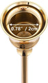 Romadedi Candlestick Holder Gold Candle Holder Brass Set of 3 Decorative Candle Holder for Taper Candle for Fireplace Mantel Dinning Table Home Wedding Decorations Gold 1 Set