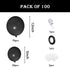 Mobacurty Black Party Balloons Garland Arch Kit, 100Pcs 12Inch and 5Inch Party Decoration Latex Matte Black Balloons for Wedding Graduation Baby shower Birthday Party Decorations Supplies