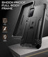 Poetic Revolution Series Designed for Samsung Galaxy S20 FE 5G Case (2020 Release), Full-Body Rugged Dual-Layer Shockproof Protective Cover with Kickstand and Built-in-Screen Protector, Black