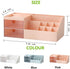 Multifunction Desk Organizer, BREIS Makeup Storage for Eyeshadows, Concealers, Powders, Nail Polish,9.65x 4.8x 3.67 (White)