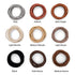Heliums Gray Large Hair Elastics, 2.25 Inch 4mm Ponytail Holders, Match Your Hair Color Neutral Shades - 30 Pack
