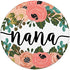 Nana In Pink Rose & Teal Flowers PACM021d PopSockets PopGrip: Swappable Grip for Phones & Tablets