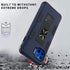 CoverON for Motorola Moto One 5G Phone Case/Moto G 5G+ Plus Case, Magnetic Slide Kickstand Ring Rugged Cover- Navy Blue