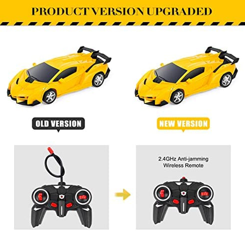 Refasy Kids Toys for Boy Girl Age 5-7,Deformation Robot Car Toys for Children Remote Control Transforming Robot Cars for Kids 8-13 Year Old Best Birthday Xmas Gift for Boys RC Racing Car Toys for Kid