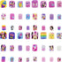 Disney Minnie Mouse - Townley Girl 48 Pcs Press-On Nails Artificial False Nails Set for girls, kids with Pre-Glue Full Cover Acrylic Nail Tip Kit, Ages 6+ for Parties, Sleepovers & Makeovers