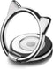 aceyoon Phone Ring Cat Attachable Kickstand Ultra Thin Cute 360 Degree Smartphone Finger Grip Ring Holder Stand Compatible for Phone X, XS, XR, XS Max, 8, 7 Plus, 7, 6S Plus, 6, S9, S10 Black