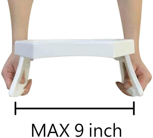 Sofa Armrest Clip Tray Table, Couch Drink Snack Remote Control Holder (White)
