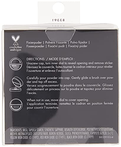 e.l.f., Halo Glow Setting Powder, Silky, Weightless, Blurring, Smooths, Minimizes Pores and Fine Lines, Creates Soft Focus Effect, Medium, Semi-Matte Finish, 0.24 Oz