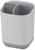 Joseph Joseph 70509 EasyStore Toothbrush Holder Bathroom Storage Organizer Caddy, Small, Gray
