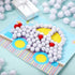 1000 Pieces Glitter Pom Poms 0.6 Inch Fuzzy Pompoms Arts and Crafts Balls for Hobby Supplies and Craft DIY Material (White)