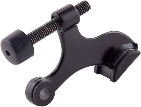 HOME MASTER HARDWARE 12 Pack Hinge Pin Door Stops Heavy Duty Adjustable Door Stopper Doorstop Matte Black