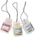 Yankee Candle Car Air Fresheners, Hanging Car Jar® Ultimate 3-Pack, Neutralizes Odors Up To 30 Days, Includes: 1 Beach Walk, 1 Pink Sands, and 1 Sun and Sand