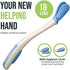 Juvo Toilet Aid - 18” Long Reach Personal Wiping Aid with Hygienic Cover - Easy Use Comfort Self Wiper for Toileting (SATA01)