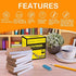 PRIMBEEKS Premium Blank Flip Book Paper, 4 pack(90 sheets, 180 pages per pack) No Bleed Flip Books Kit, 4.5" x 2.5" Animation Paper for Animation, Sketching, Cartoon Creation