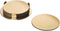 IKEA Glattis Coasters With Holder Brass Color 6 pack Size 3" 503.430.05