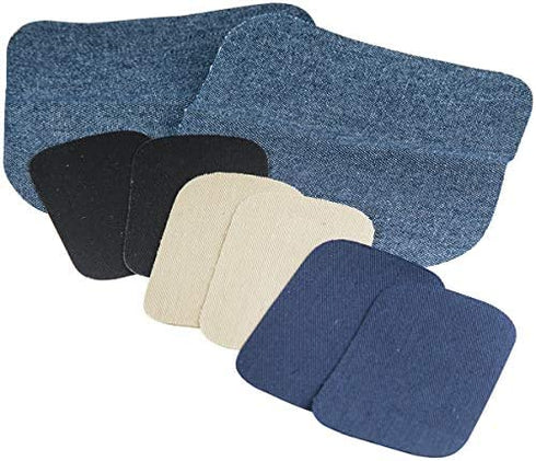 SINGER 00096 Iron-On Patches Combo, Repair Kit for Jeans and Pants, 8-Count